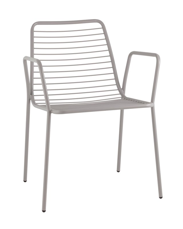 Стул с подлокотниками Дели металл серый Стул с подлокотниками Дели металл серый