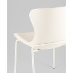 Стул Shaya с подушкой пластик молочный