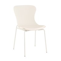 Стул Shaya с подушкой пластик молочный