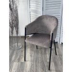 Стул ДИЛЛ, цвет  Lana 30 коричневый, ткань / черный каркас М-City