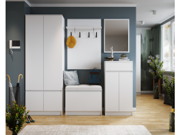 Прихожая Мэнкс Шкаф МПШ-31 белый