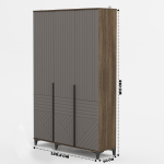 СГ Палау Шкаф 3х ств. табак/ грей софт