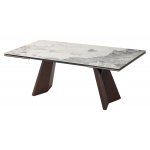 Стол BRIAN 200 MATTE PANDORA керамика на стекле/ Орех, ®DISAUR