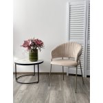 Стул ГЕММА, цвет H-06 Бежевый, велюр / шампань каркас М-City