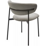 Стул ЛЕОНАРДО H-61 Кварцевый, велюр / черный каркас М-City