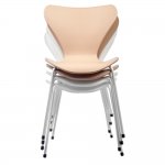 Стул Seven Style белый с белыми ножками