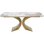 Стол MATIAS 180 GLOSS LUXURY PANDORA SOLID CERAMIC / шампань, ®DISAUR