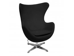 Кресло EGG CHAIR черный, экокожа