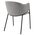 Стул ДИЛЛ, цвет  Lana 80 серый, ткань / черный каркас М-City