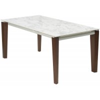 Стол ESMIR 180 MATTE ARABESCATO SOLID CERAMIC/ орех, ®DISAUR