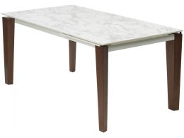 Стол ESMIR 180 MATTE ARABESCATO SOLID CERAMIC/ орех, ®DISAUR