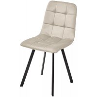 Стул РИЧИ, цвет H-06 Бежевый, велюр / черный каркас М-City Стул РИЧИ, цвет H-06 Бежевый, велюр / черный каркас М-City