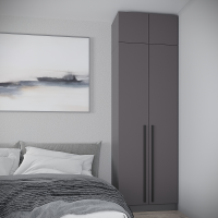 Набор Шкаф Бостон 800+антресоль графит (шкаф+антресоль)