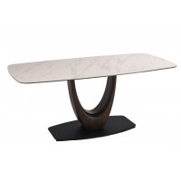 Стол обеденный Римини MC3020-180WT, 180х90х76 см, белая керамика