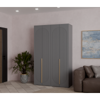 Шкаф Фиеста 1332х2200х500 (Графит/Графит Софт)