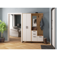 Прихожая Витра ЦС дуб крафт золотой/белый