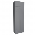 Набор Шкаф Фиеста + антресоль (Графит/Графит Софт) 802х2600х500