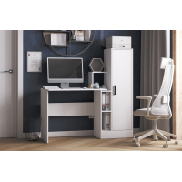 Компьютерный стол СКМ-2 белый