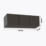 Антресоль  Бостон 1200*400*500 (Графит)