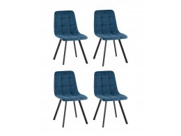 Стул Одди Original Square велюр синий (набор 4 шт) Стул Одди Original Square велюр синий (набор 4 шт)