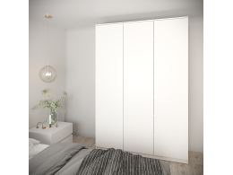 Шкаф распашной Мика 1500 с ящ. внутри (Белый) 1500х2200х480