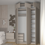 Набор мебели Шкаф Мика 1500+антресоль кашемир (шкаф+антресоль)