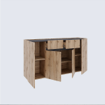 Комод МИКА 1604х870х384 дуб вотан/графит