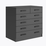 Комод Бостон 810*970*500 с 4+2 ящика (Графит)