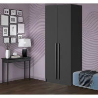 Шкаф Бостон 800*2200*500 (Графит)
