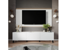 Набор Тумба ТВМ-10 напольная + Опоры (белый/белый снег)