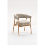 Стул обеденный Zubo с деревянными ножками бежевый 2 шт.