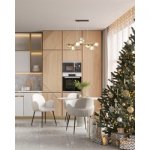 Стул обеденный Wave Stripes букле белый