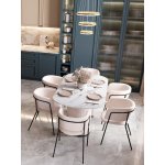 Кресло Нэлли New, букле белый