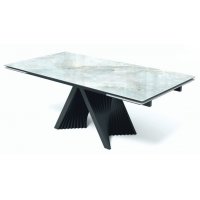 Стол ГАМЛЕТ 200 Glastonbury Savia Matt , керамика / Латте каркас, М-City