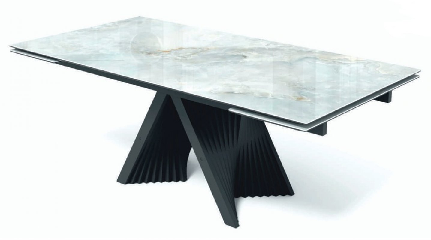 Стол ГАМЛЕТ 200 Glastonbury Savia Matt , керамика / Латте каркас, М-City