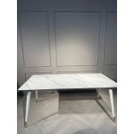 Стол обеденный Рио Гранд MC232-180WH, 180х90х76 см, белая керамика/золото