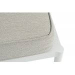 "Касабланка" правый модуль плетеный из роупа, каркас алюминий светло-серый (RAL7035) муар, роуп серо-коричневый 23мм, ткань бежевая 15052