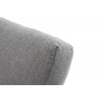 "Париж" модуль диванный алюминиевый угловой, цвет серый