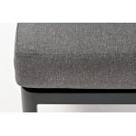 "Париж" модуль диванный алюминиевый угловой, цвет серый