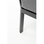 "Париж" модуль диванный алюминиевый угловой, цвет серый