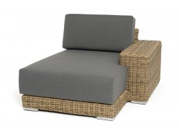 "Капри" кушетка из искусственного ротанга, цвет соломенный "Капри" кушетка из искусственного ротанга, цвет соломенный