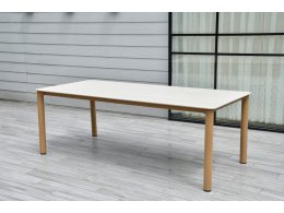 "Кейптаун" стол обеденный из алюминия, столешница из искусственного камня