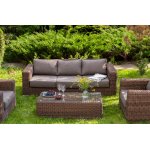 "Боно" лаунж-зона из искусственного ротанга, цвет коричневый