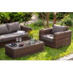 "Боно" лаунж-зона из искусственного ротанга, цвет коричневый