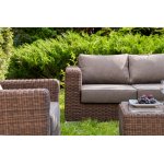 "Боно" лаунж-зона из искусственного ротанга, цвет коричневый