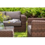 "Боно" лаунж-зона из искусственного ротанга, цвет коричневый