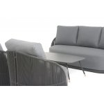 "Монтелла" лаунж-зона 5-местная плетеная из роупа (веревки), каркас алюминиевый темно-серый, роуп темно-серый "Монтелла" лаунж-зона 5-местная плетеная из роупа (веревки), каркас алюминиевый темно-серый, роуп темно-серый