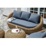 "Барселона" лаунж-зона из искусственного ротанга, цвет соломенный