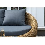 "Барселона" лаунж-зона из искусственного ротанга, цвет соломенный