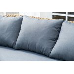 "Барселона" лаунж-зона из искусственного ротанга, цвет соломенный